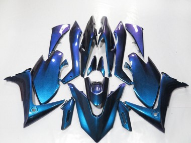 Meilleurs Carénages Moto Yamaha TMAX560 2019-2021 - Pente Bleu Foncé Violet