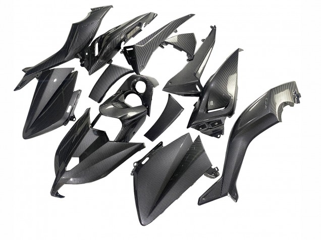 Carénages Moto Yamaha TMAX530 2012-2014 - Noir Fibre de Carbone