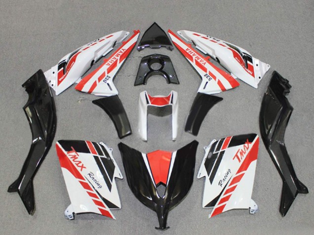 Carénages Moto Yamaha TMAX530 2012-2014 - Blanc Rouge Noir Courses