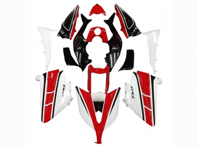 Carénages Moto Yamaha TMAX530 2012-2014 - Rouge Blanc Noir