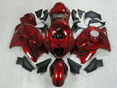 Meilleurs Carénage Moto Suzuki GSXR 1300 Hayabusa 1996-2007 - Rouge Noir