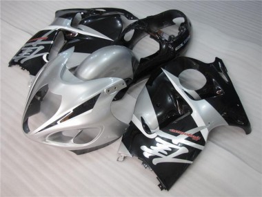 Meilleurs Carénages Moto Suzuki GSXR 1300 Hayabusa 1996-2007 - Argent Noir