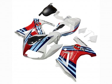 Meilleurs Carénages Moto Suzuki SV650 2003-2013 - Blanc Rouge Bleu Martini