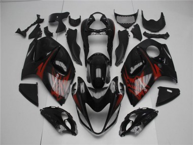 Meilleurs Carénages Moto Suzuki GSXR 1300 Hayabusa 2008-2020 - Noir Brillant Rouge