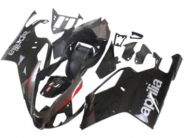 Meilleurs Carénages Moto Aprilia RSV1000 2003-2006 - Noir Brillant Gris Rouge