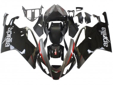 Meilleurs Carénages Moto Aprilia RSV1000 2003-2006 - Noir Brillant Gris Rouge