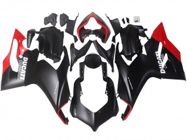Meilleurs Carénages Moto Ducati Panigale V2 2020-2024 - Rouge Noir Mat Corse