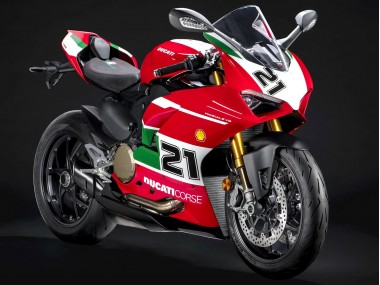 Meilleurs Carénages Moto Ducati Panigale V2 2020-2024 - Blanc Rouge Vert Noir Mat Corse 21