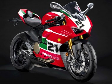 Meilleurs Carénages Moto Ducati Panigale V2 2020-2024 - Blanc Rouge Vert Noir Mat Corse 21