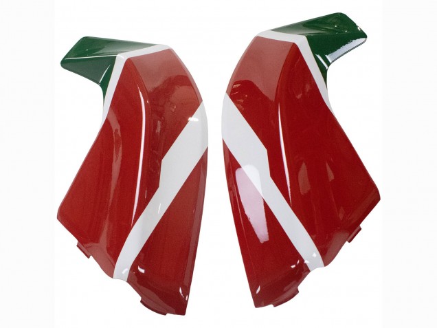 Carénages Moto Ducati Panigale V2 2020-2024 - Blanc Rouge Vert Noir Mat Corse 21