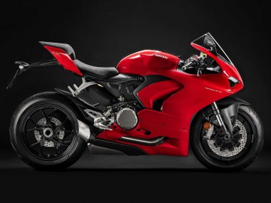 Meilleurs Carénage Moto Ducati Panigale V2 2020-2024 - Rouge Noir Mat