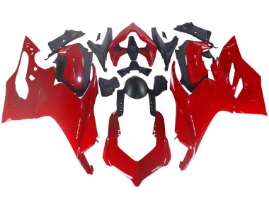 Meilleurs Carénage Moto Ducati Panigale V2 2020-2024 - Rouge Noir Mat