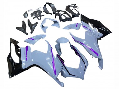 Meilleurs Carénages Moto Ducati Panigale V2 2020-2024 - Gris Brillant Violet Noir Brillant