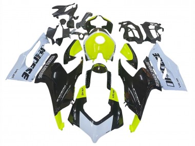 Meilleurs Carénages Moto Ducati Panigale V2 2020-2024 - Blanc Vert Citron Noir Brillant Stein Dinse VR 46