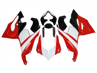 Meilleurs Carénage Moto Ducati Panigale V2 2020-2024 - Blanc Rouge Noir Brillant