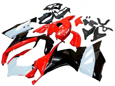 Meilleurs Kits Carénage Moto Ducati Panigale V2 2020-2024 - Blanc Rouge Noir Brillant