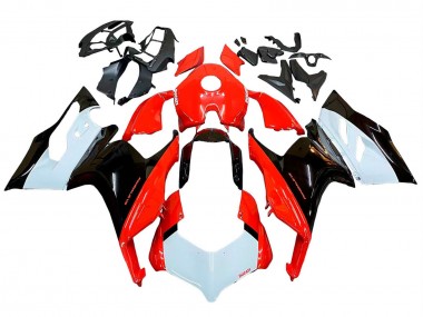 Meilleurs Kits Carénage Moto Ducati Panigale V2 2020-2024 - Blanc Rouge Noir Brillant