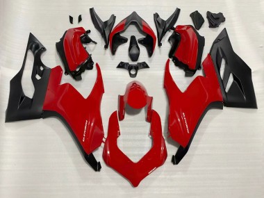 Meilleurs Carénages Moto Ducati Panigale V2 2020-2024 - Rouge Noir Mat
