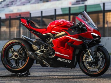 Meilleurs Carénages Moto Ducati Panigale V4 V4S 2020-2021 - Rouge Blanc Noir