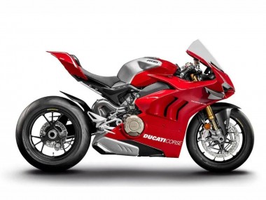 Meilleurs Carénages Moto Ducati Panigale V4 V4S 2020-2021 - Argent Rouge