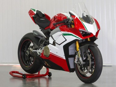 Meilleurs Carénages Moto Ducati Panigale V4 V4S 2018-2019 - Blanc Rouge Vert Noir Brillant