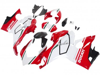 Meilleurs Carénages Moto Ducati Panigale V4 V4S 2018-2019 - Blanc Rouge Noir Mat