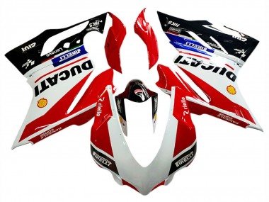 Meilleurs Carénages Moto Ducati Panigale V4 V4S 2018-2019 - Blanc Rouge Noir Brillant Lenovo