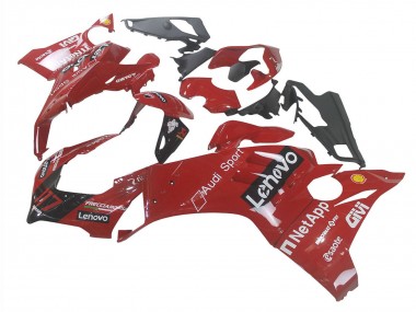 Meilleurs Carénage Moto Ducati Panigale V4 V4S 2020-2021 - Rouge Noir Brillant Lenovo 117