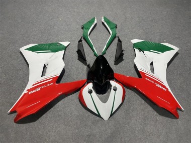 Meilleurs Carénages Moto Ducati Supersport 939/939S 2017-2022 - Blanc Rouge Vert