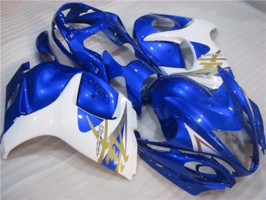 Meilleurs Carénages Moto Suzuki GSXR 1300 Hayabusa 2008-2020 - Blanc Bleu