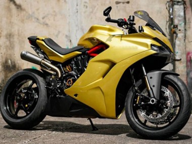 Meilleurs Carénages Moto Ducati Supersport 939/939S 2017-2022 - Jaune