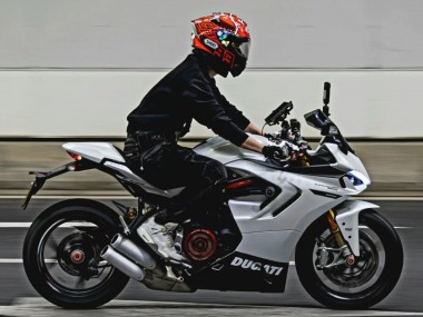 Meilleurs Carénages Moto Ducati 2021-2024 Ducati Supersport 950/950S 2021-2024 - Blanc Noir