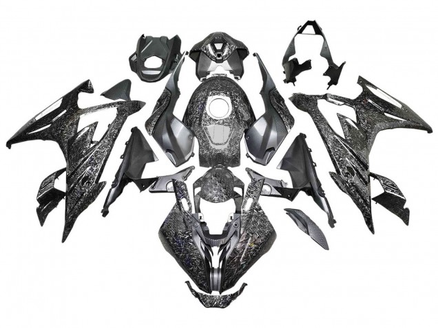Carénages Moto BMW S1000RR 2023-2024 - Noir Fibre de Carbone Forgée