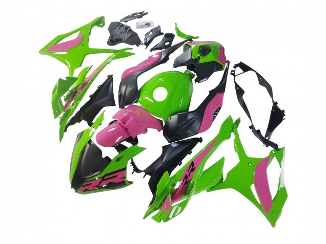 Carénages Moto BMW S1000RR 2023-2024 - Rose Vert Noir