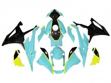 Meilleurs Carénages Moto BMW S1000RR 2023-2024 - Vert Clair Jaune Noir