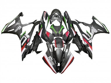 Meilleurs Carénages Moto BMW S1000RR 2019-2022 - Noir Rouge Vert Fibre de Carbone