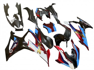 Meilleurs Carénages Moto BMW S1000RR 2019-2022 - Noir Rouge Bleu