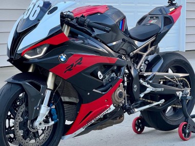 Meilleurs Carénages Moto BMW S1000RR 2019-2022 - Noir Rouge Blanc
