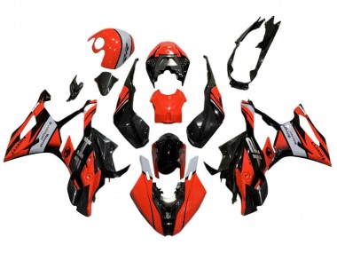 Meilleurs Carénages Moto BMW S1000RR 2019-2022 - Noir Rouge Gris