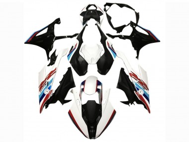 Meilleurs Carénage Moto BMW S1000RR 2019-2022 - Noir Blanc Bleu