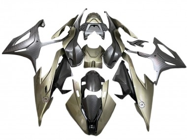 Meilleurs Carénages Moto BMW S1000RR 2019-2022 - Vert Argile Fibre de Carbone