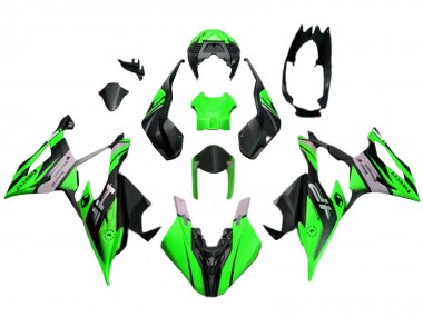 Meilleurs Carénages Moto BMW S1000RR 2019-2022 - Vert Noir