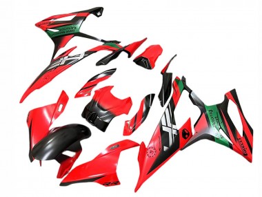 Meilleurs Carénages Moto BMW S1000RR 2019-2022 - Rouge Noir Vert