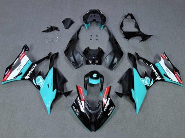 Meilleurs Carénages Moto BMW S1000RR 2019-2022 - Noir Cyan Petronas