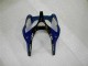 Carénages Moto Kawasaki ZX6R 2000-2002 - Bleu Noir Brillant Elf Bridgestone