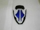 Carénages Moto Kawasaki ZX6R 2000-2002 - Bleu Noir Brillant Elf Bridgestone