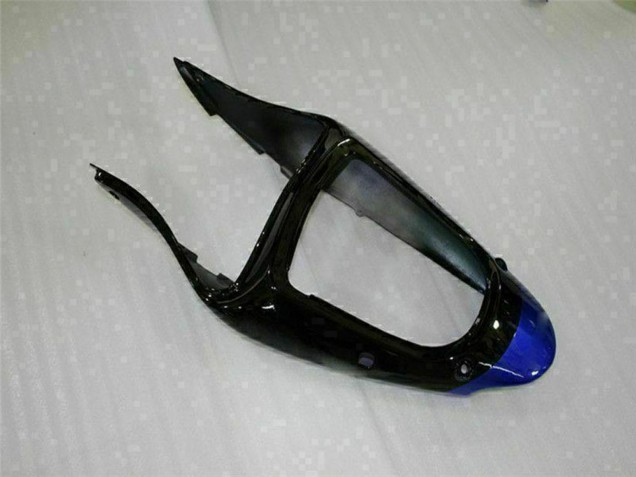 Carénages Moto Kawasaki ZX6R 2000-2002 - Bleu Noir Brillant Elf Bridgestone