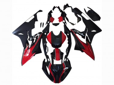 Meilleurs Carénages Moto BMW S1000RR 2017-2018 - Rouge Noir Mat