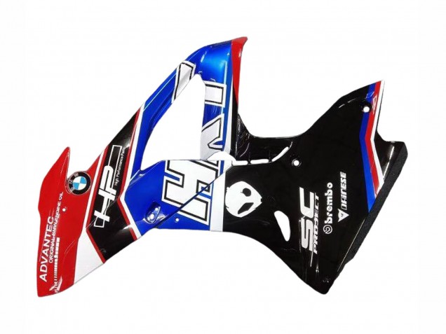 Kits Carénages Moto BMW S1000RR 2017-2018 - Blanc Bleu Rouge Noir Brillant