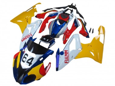 Meilleurs Carénages Moto BMW S1000RR 2017-2018 - Jaune Blanc Rouge Bleu Fiamm 64